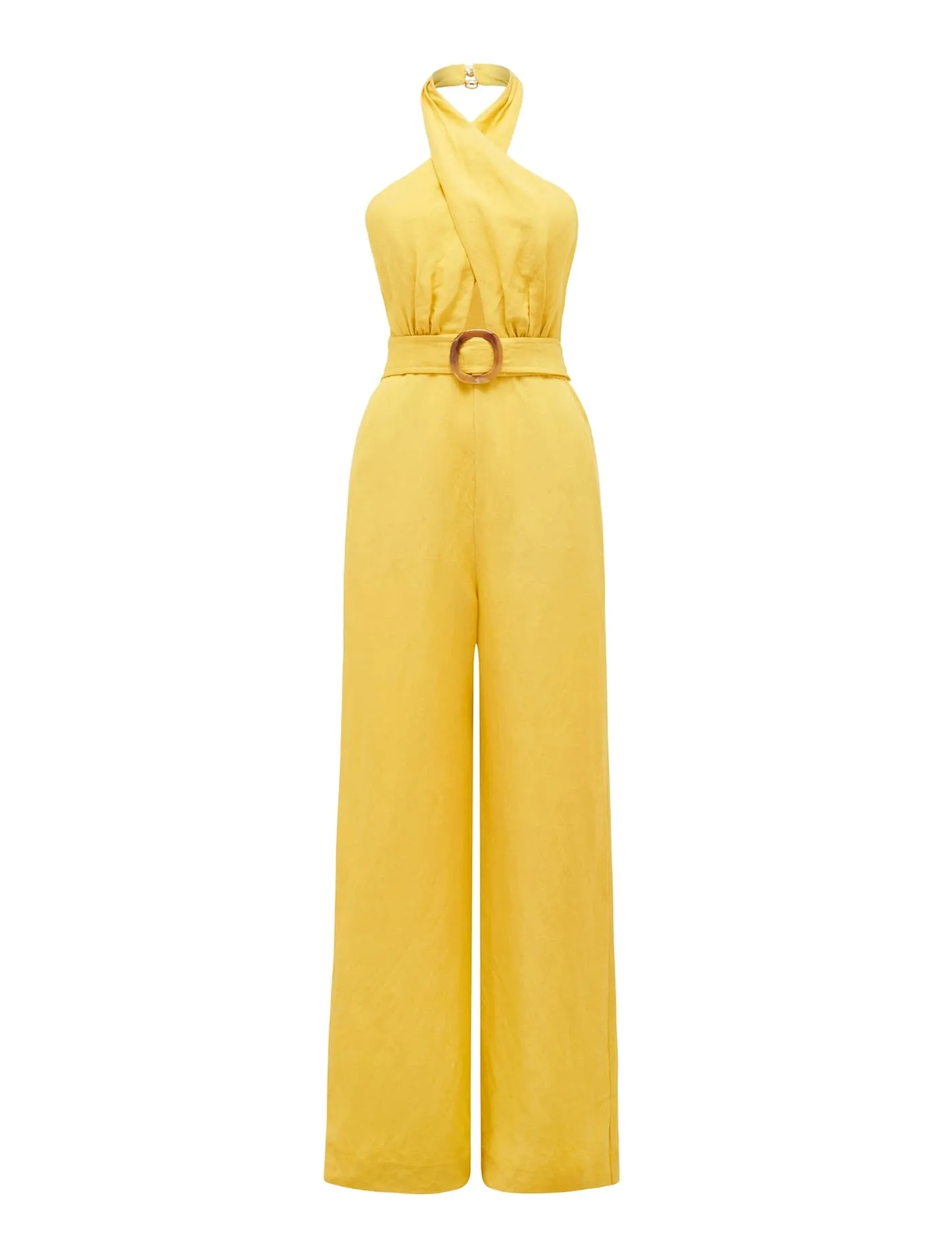 Gabriella Halter Cross Front Jumpsuit