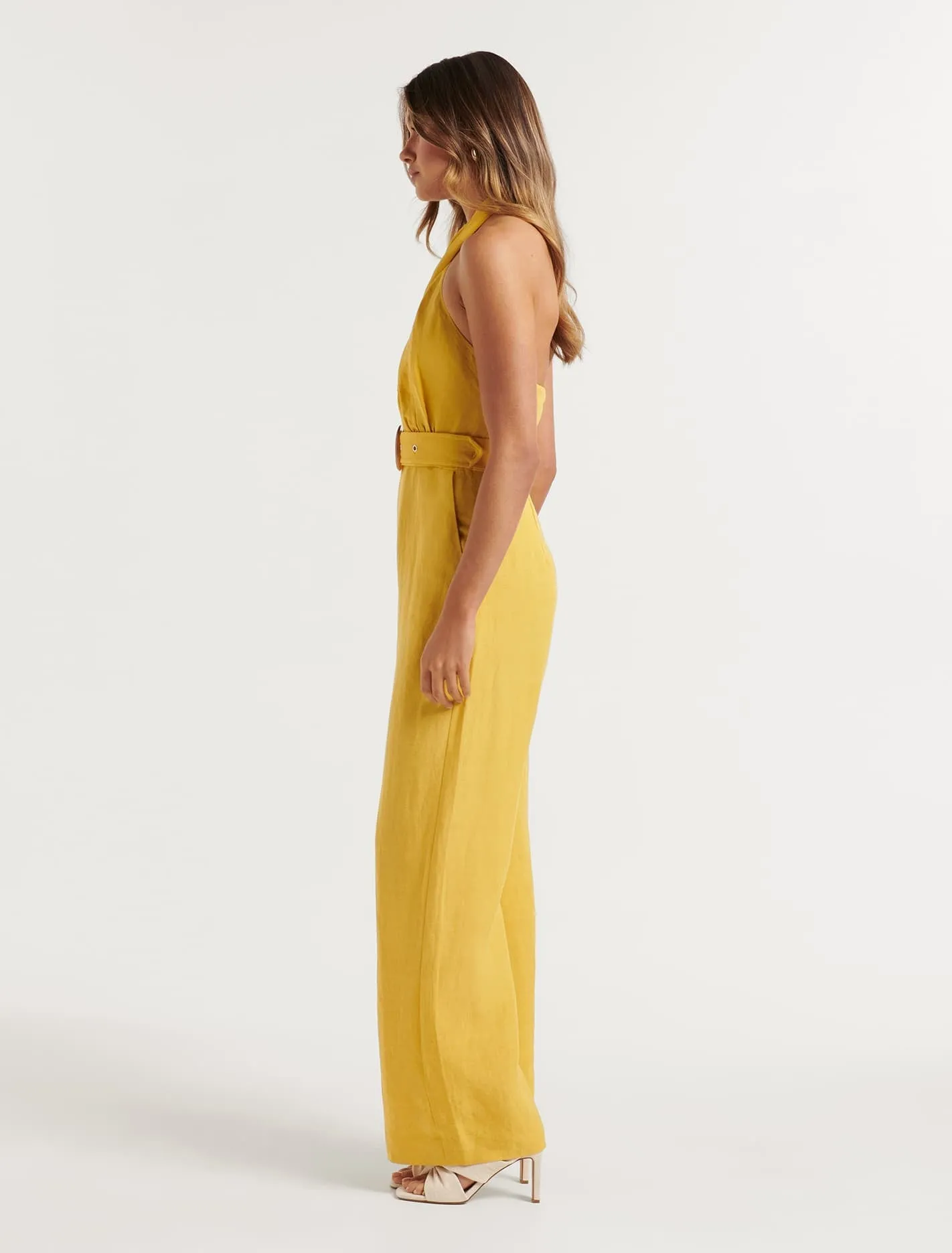 Gabriella Halter Cross Front Jumpsuit