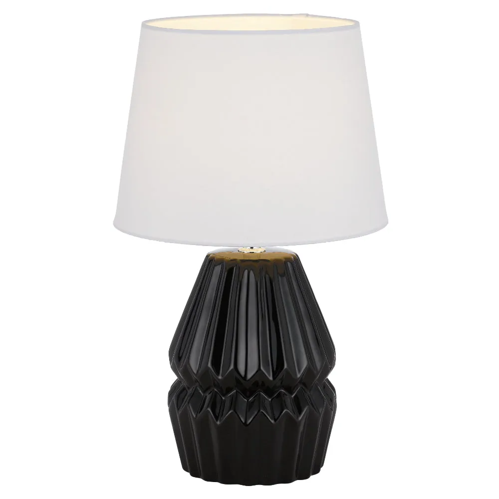 Greet Black and White Stacked Cupcake Ceramic Table Lamp