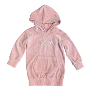 Guess - Pink, velour, hoodie dress