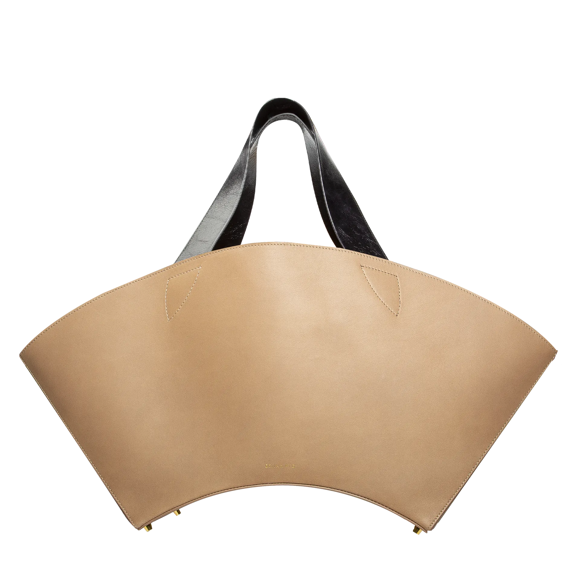 Harley Tote — Leather Brown Body   Leather Black Strap