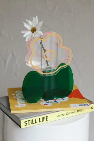Harlie Eco-friendly Acrylic Vase Green