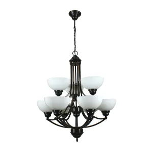 Houston 9 Light Pendant Bronze