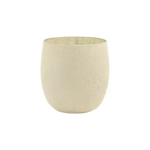 HURRICANE Ø19X20 CM SISCO JUTE WHITE