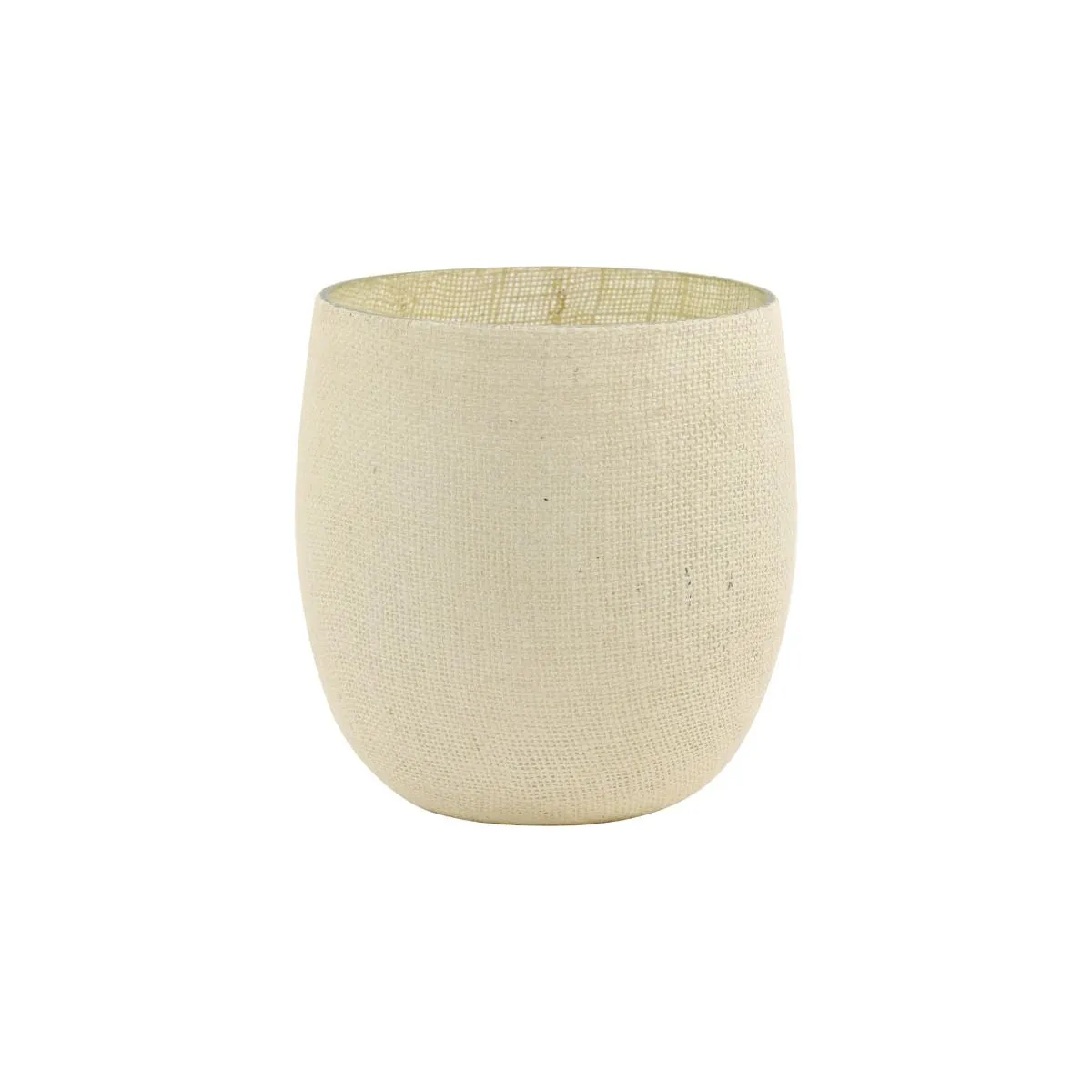 HURRICANE Ø19X20 CM SISCO JUTE WHITE