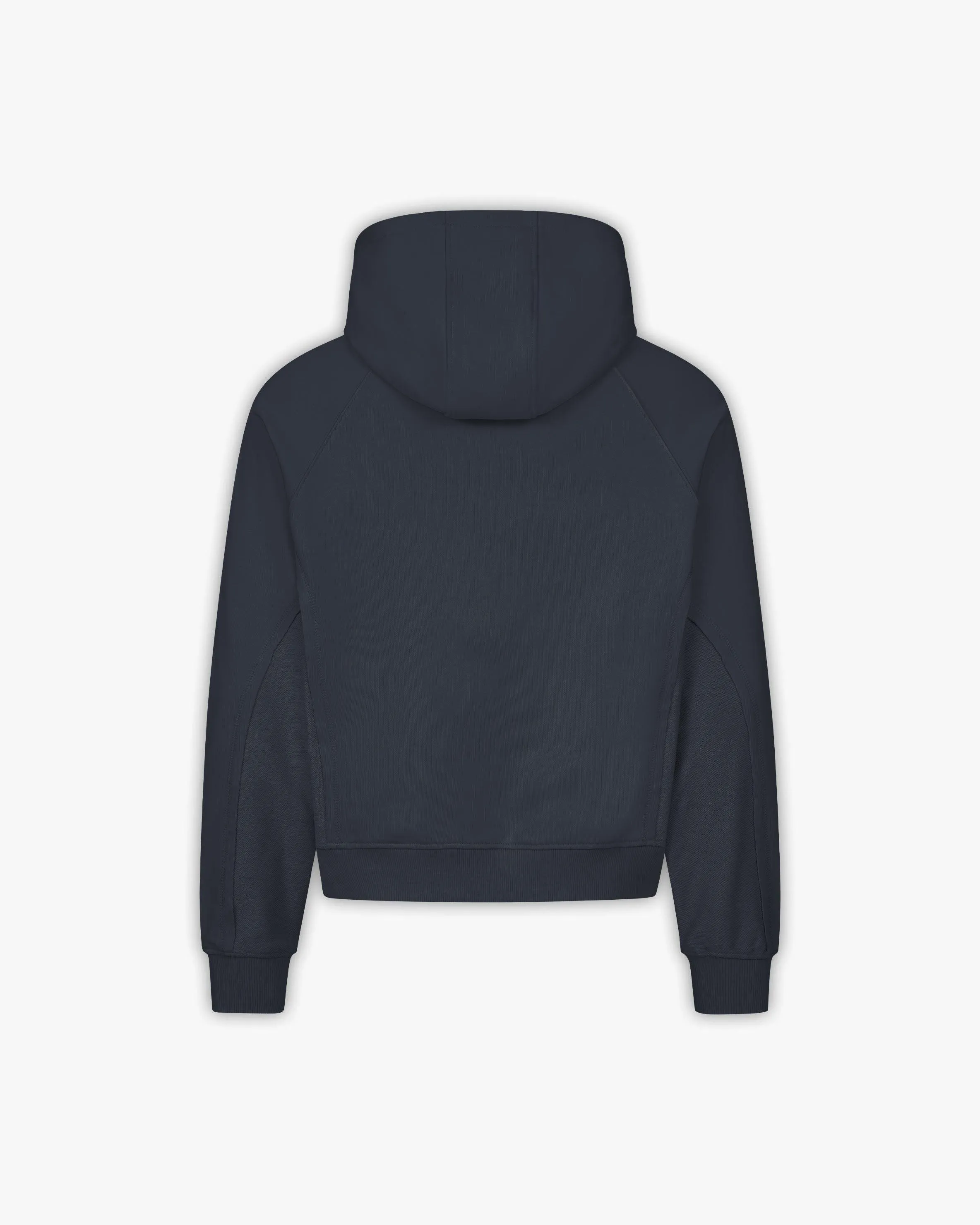 INSIDE OUT ZIP HOODIE NAVY