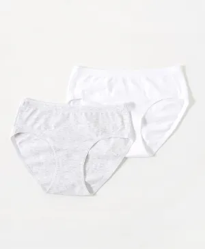 Junior Cotton Seamless Girl Mini 2-pack Panties
