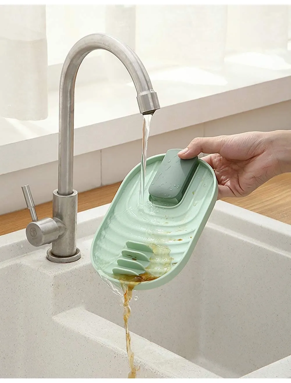 Kitchen Spatula Spoon Rest, Pot Lid Holder, Kitchen Utensil Storage, Multi-functional Rack Kitchen Gadget