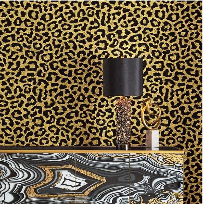 Leopard Wallpaper Fashion Modern Luxury Wallcovering (5.3 ㎡)