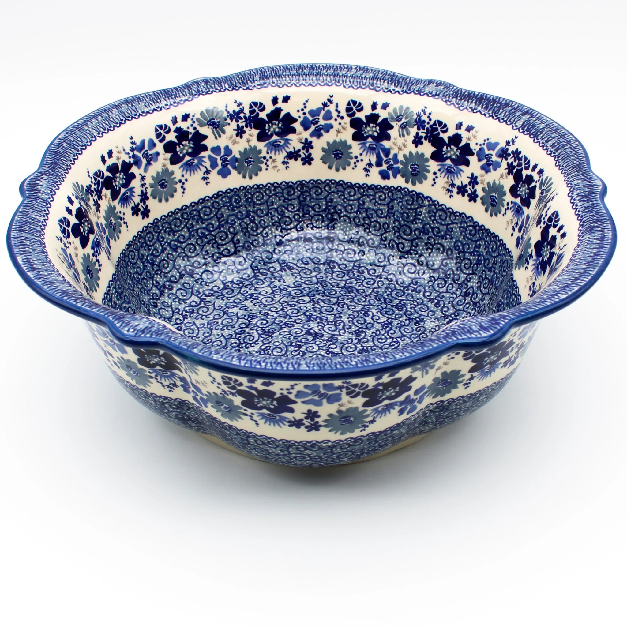 Lg Retro Bowl in Stunning Blue
