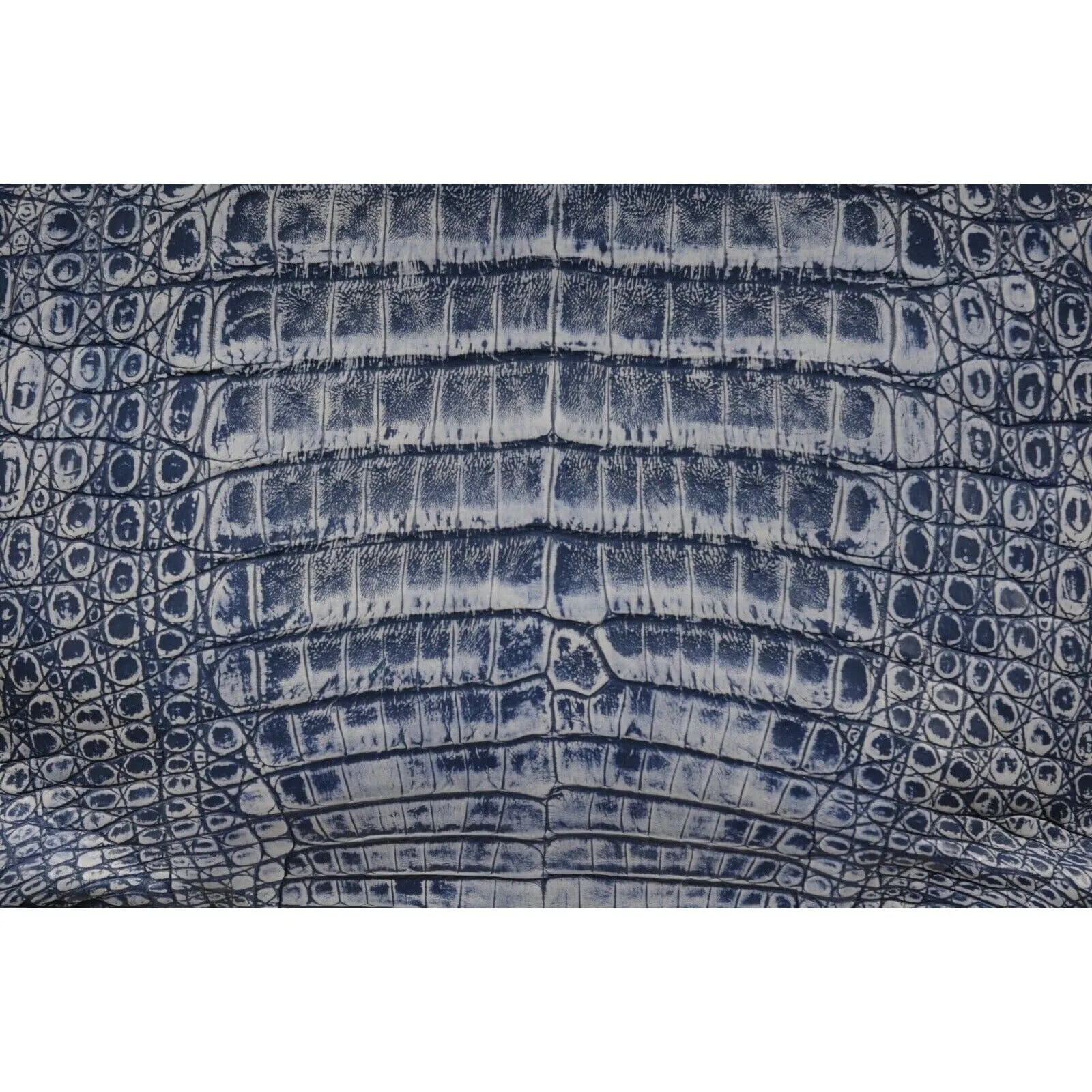 Light Blue Crocodile Leather Top Hand Shoulder Bag Tote