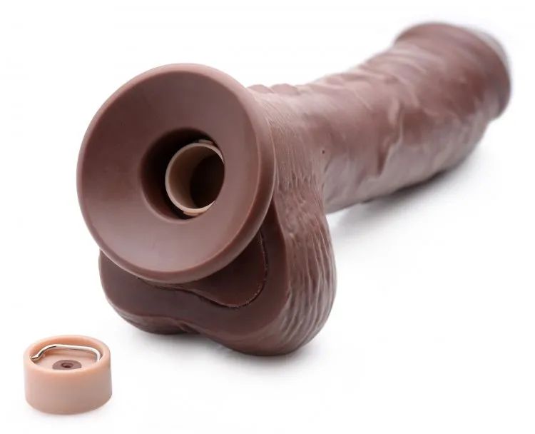 Loadz 8.5in Vibrating Dildo Squirting