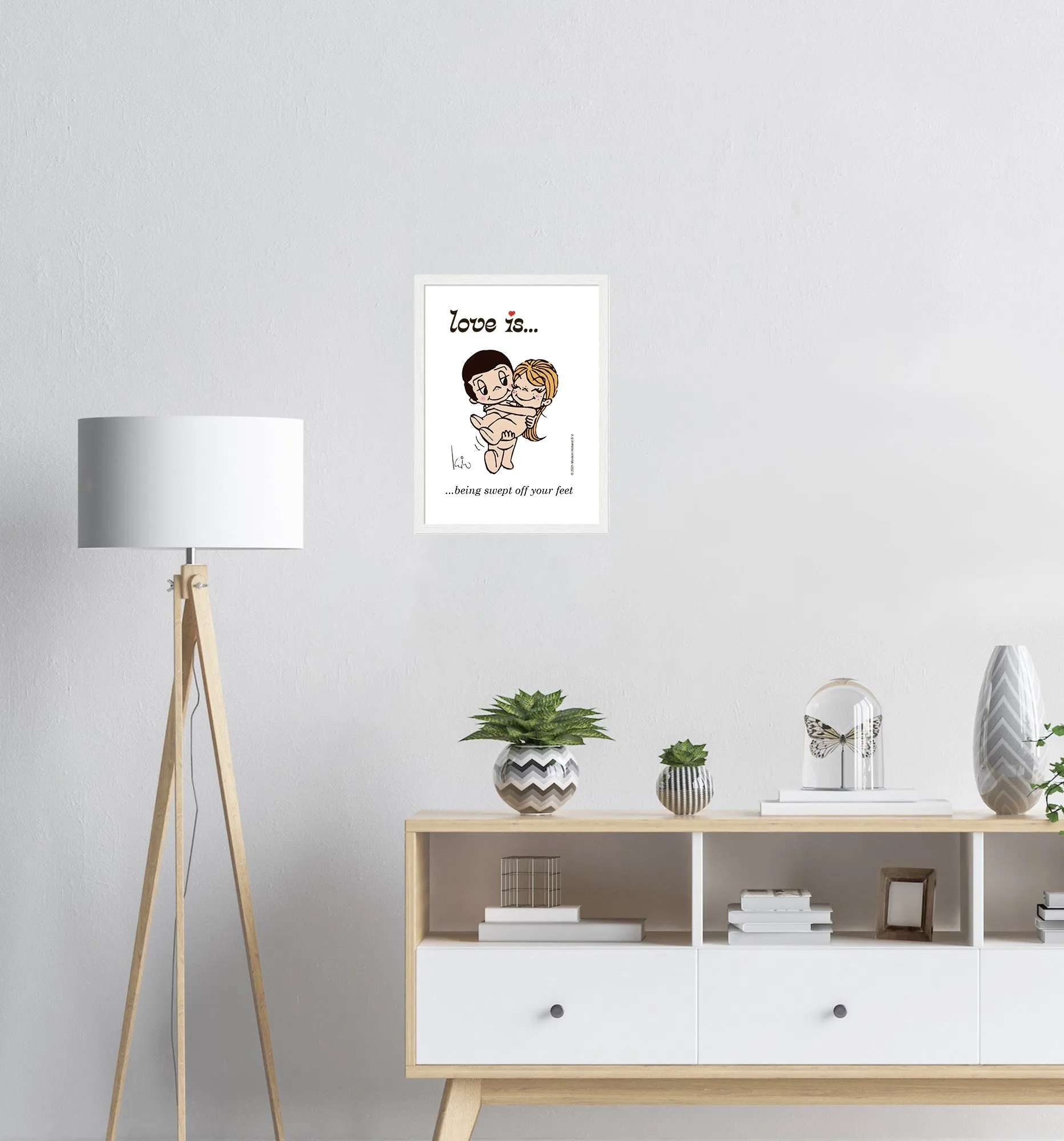 LOVE IS... BEING SWEPT OFF YOUR FEET ART PRINT