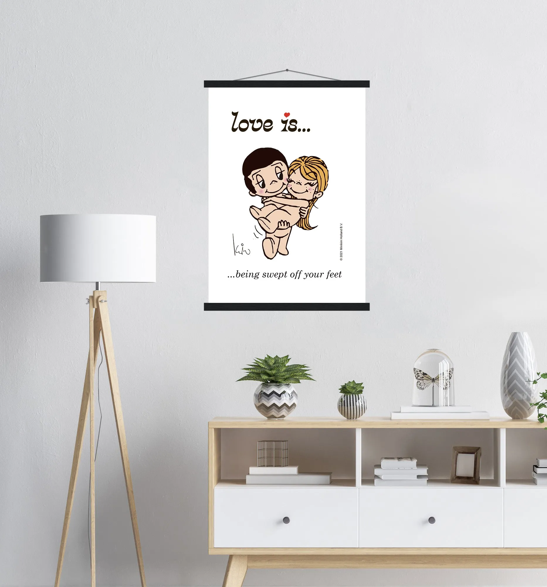 LOVE IS... BEING SWEPT OFF YOUR FEET ART PRINT