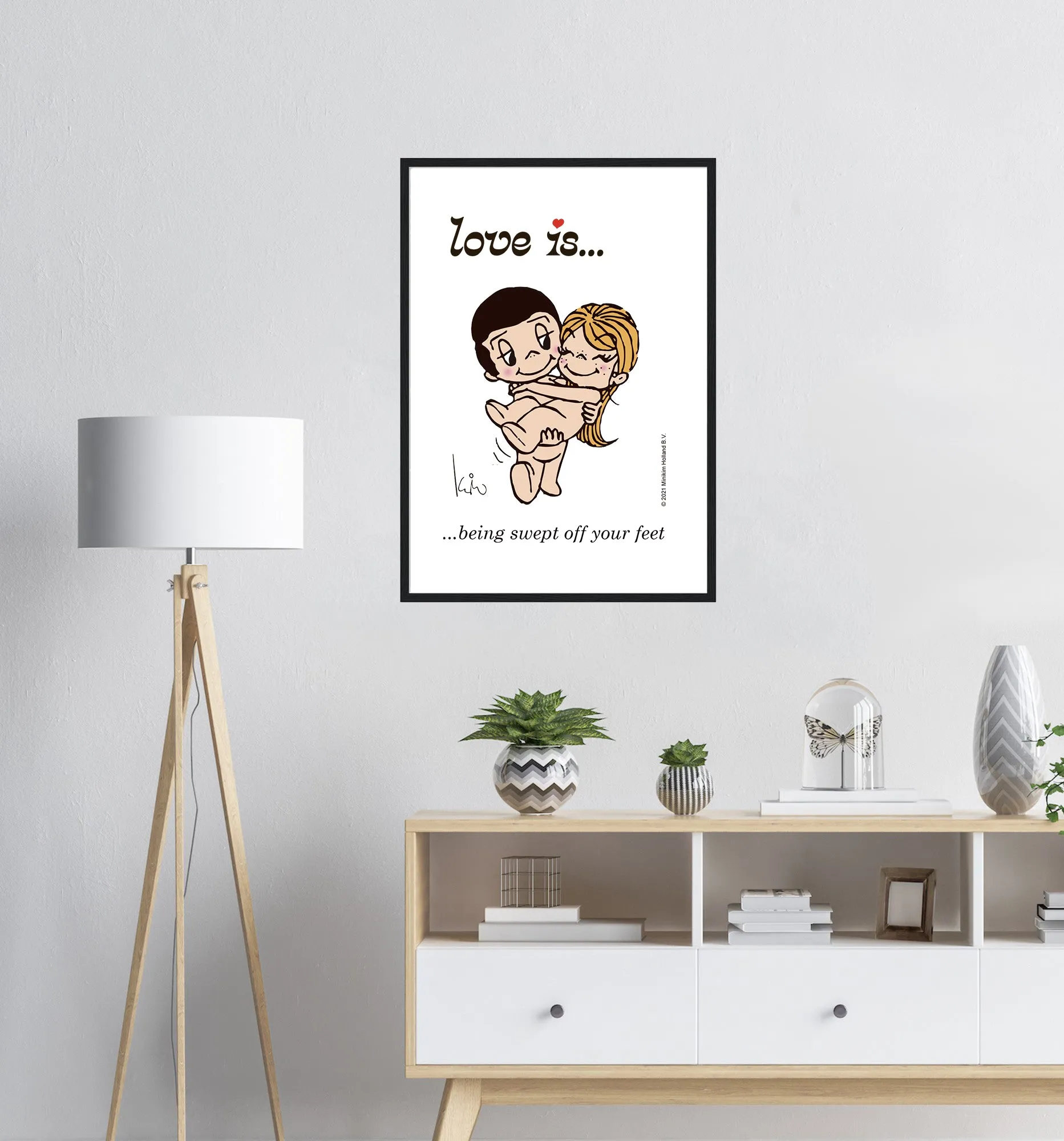LOVE IS... BEING SWEPT OFF YOUR FEET ART PRINT