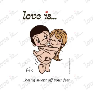 LOVE IS... BEING SWEPT OFF YOUR FEET ART PRINT
