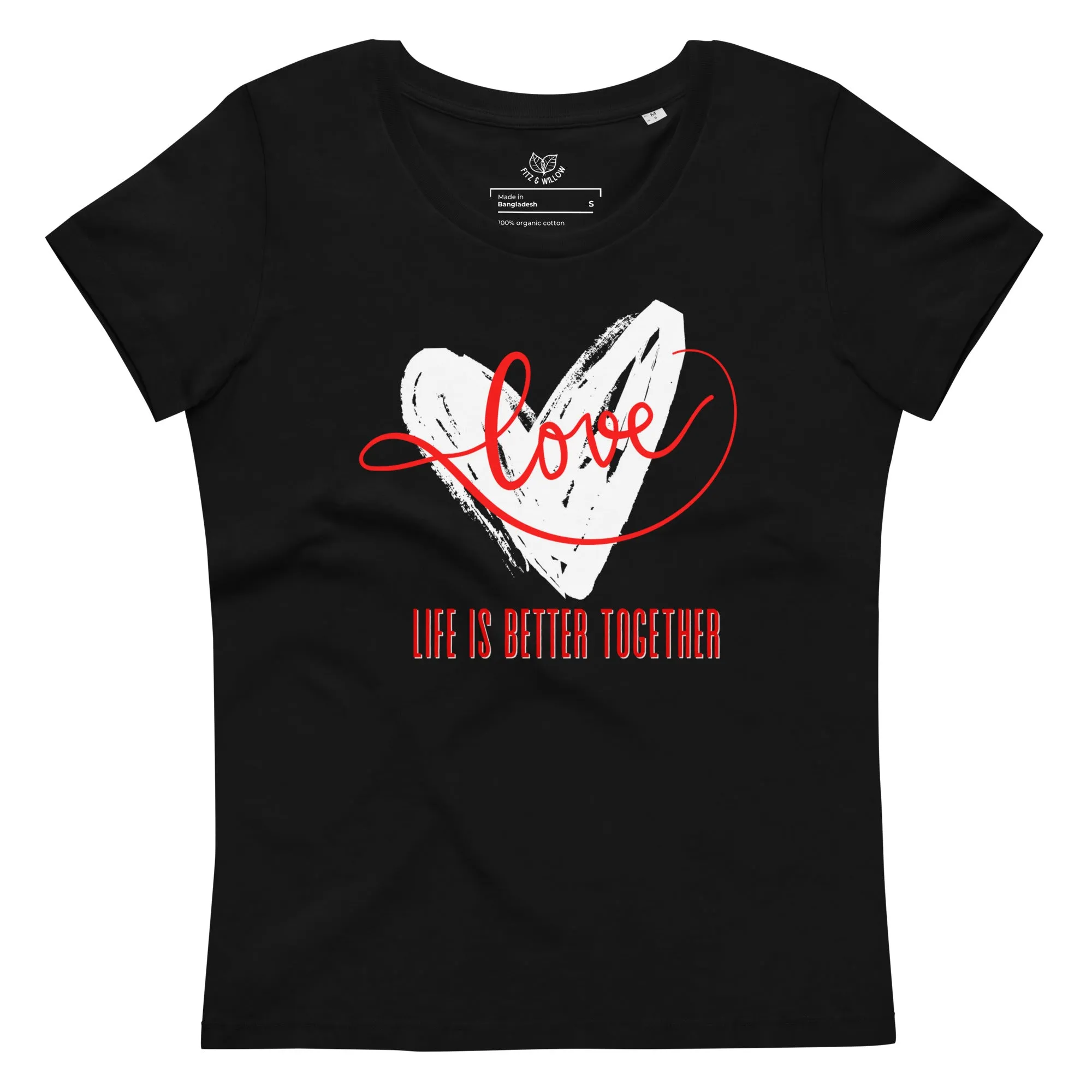 Love, Women's fitted eco tee