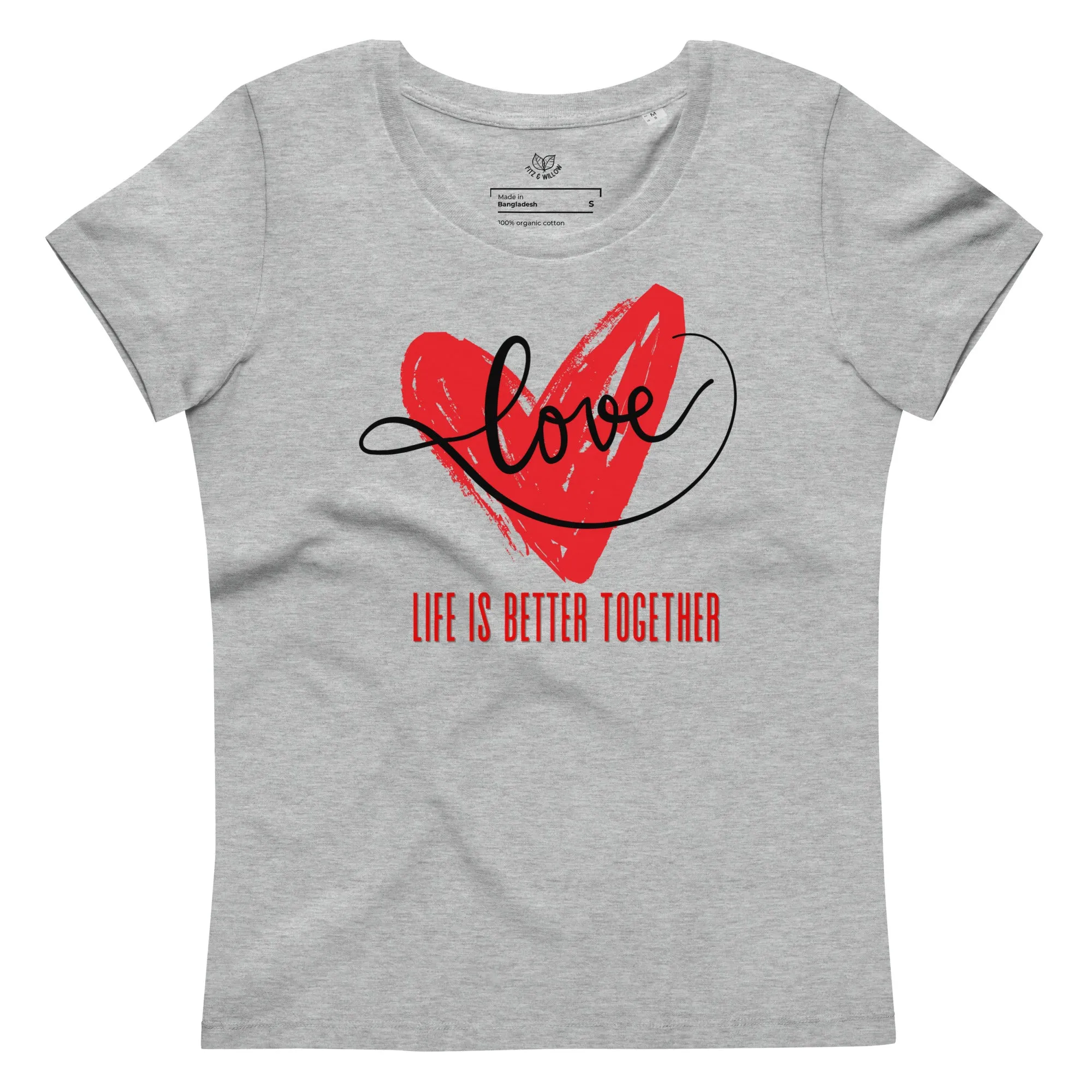 Love, Women's fitted eco tee