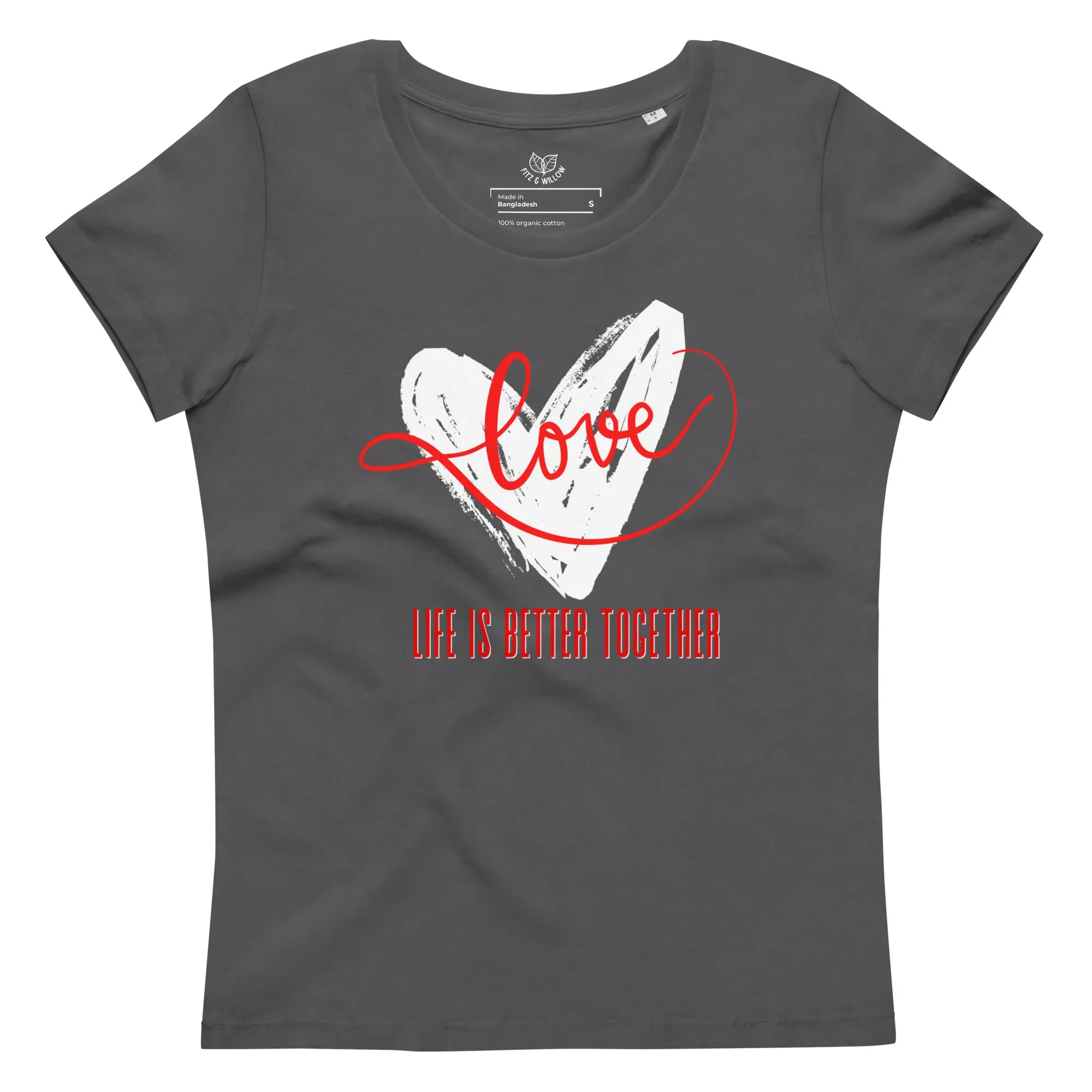 Love, Women's fitted eco tee