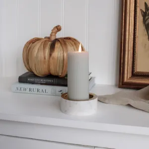Marble and Gold Candle Holder