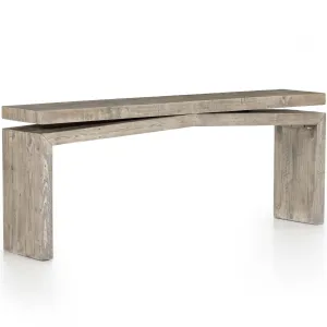 Matthes Reclaimed Pine Console Table, Weathered Wheat