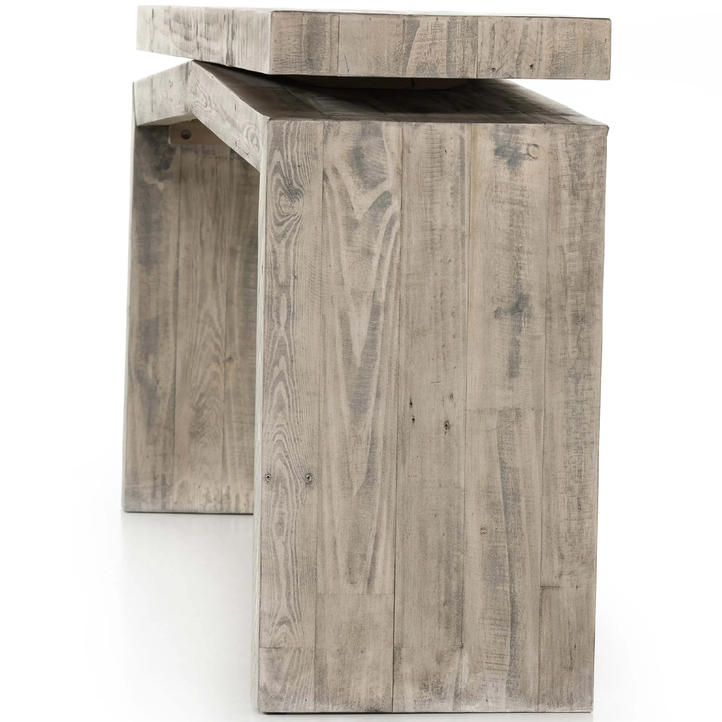 Matthes Reclaimed Pine Console Table, Weathered Wheat