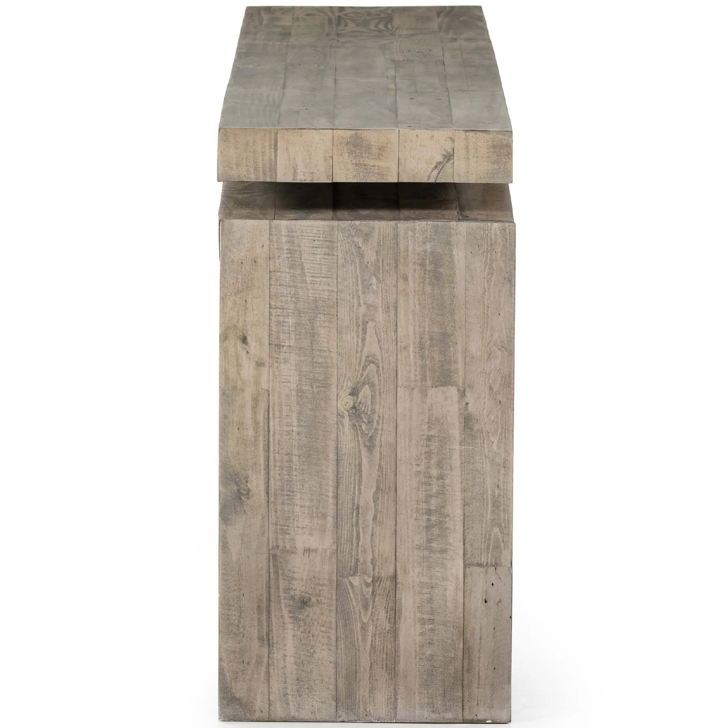 Matthes Reclaimed Pine Console Table, Weathered Wheat
