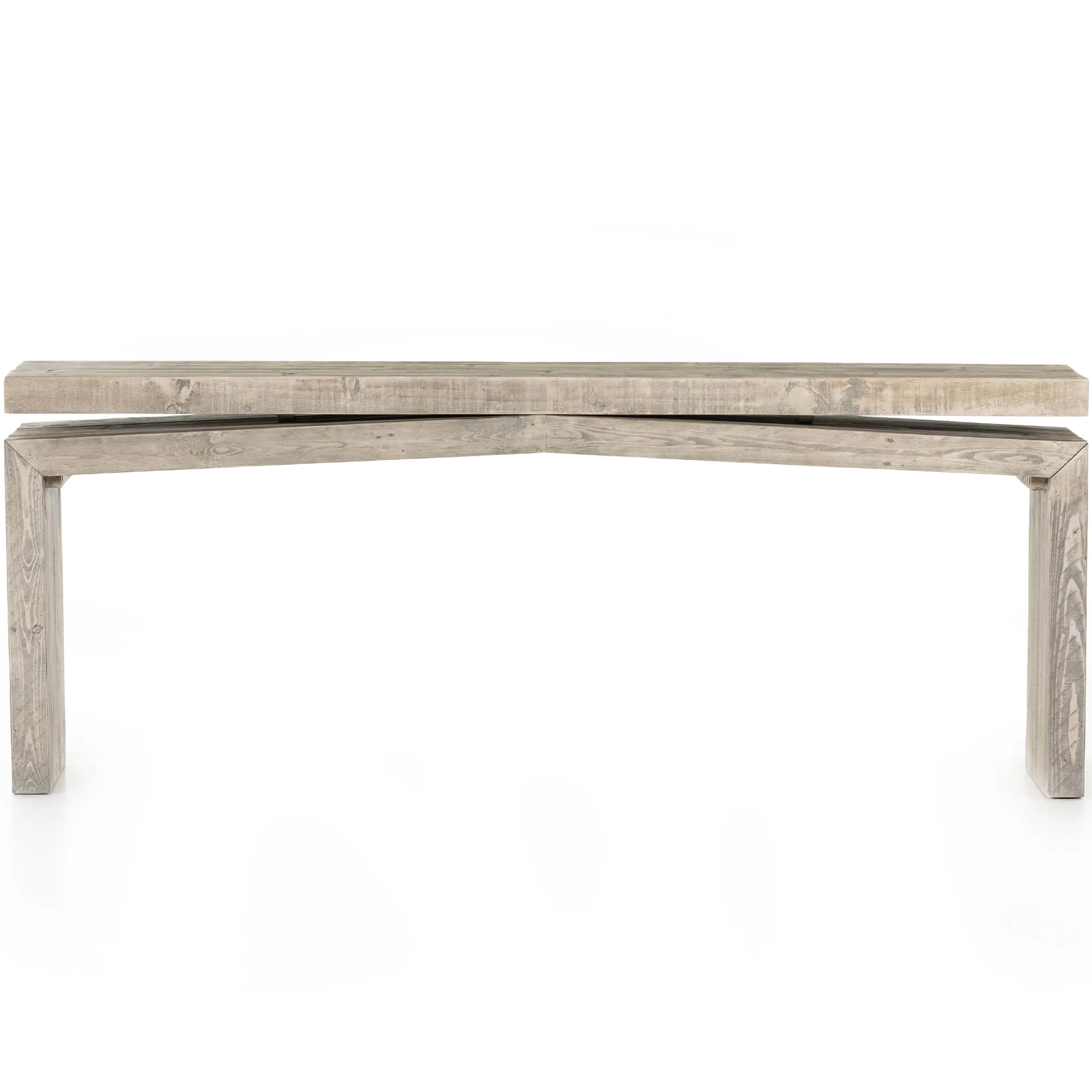 Matthes Reclaimed Pine Console Table, Weathered Wheat