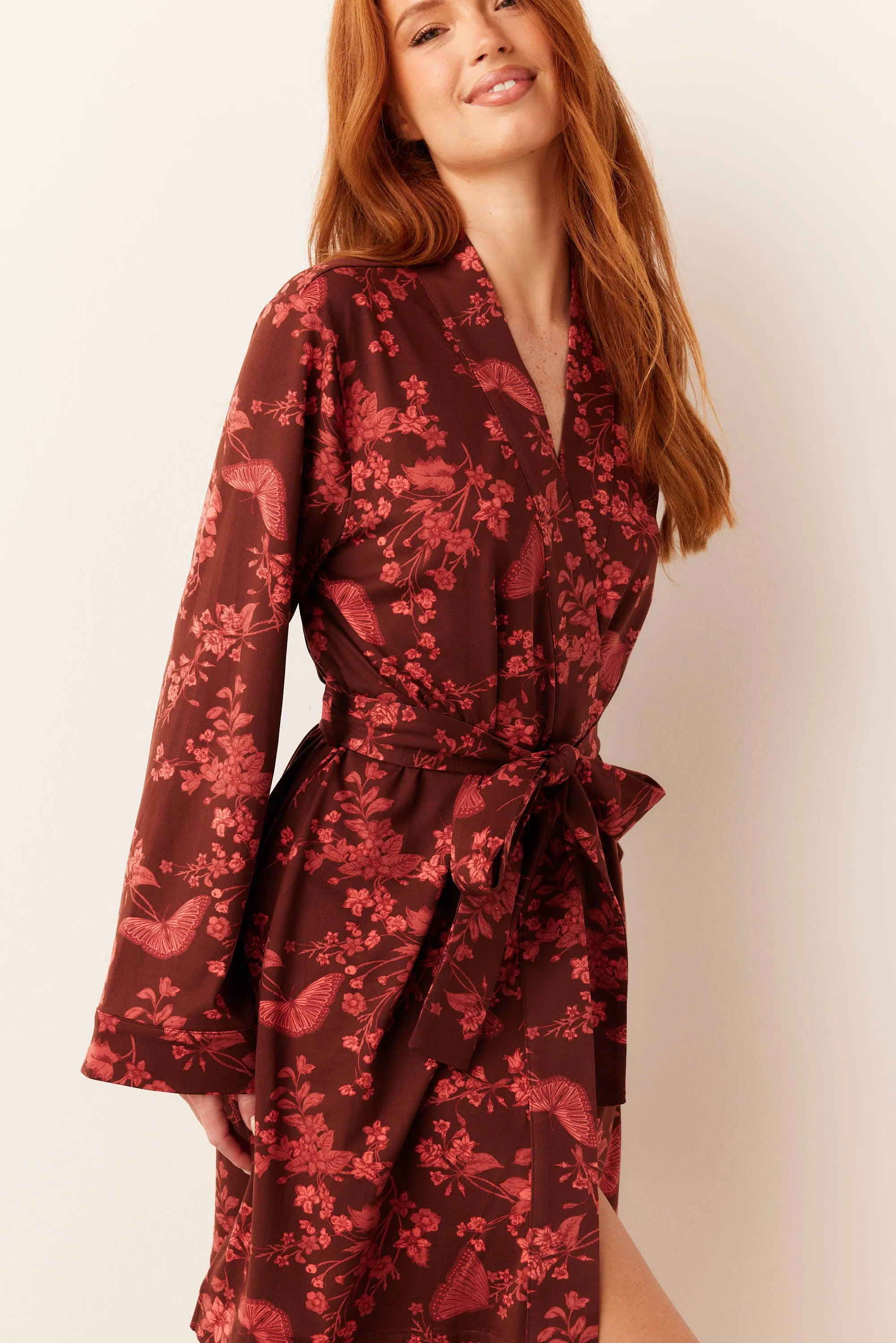 Meadow Classic Short Robe | Botanical