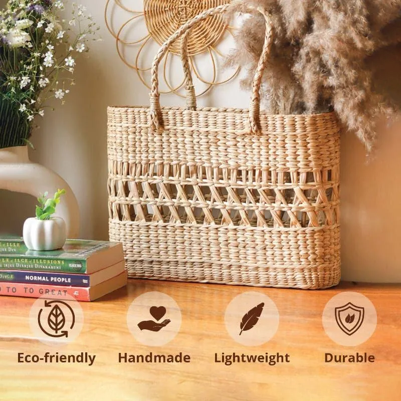 Melta Natural Fiber Basket Bag
