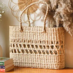 Melta Natural Fiber Basket Bag