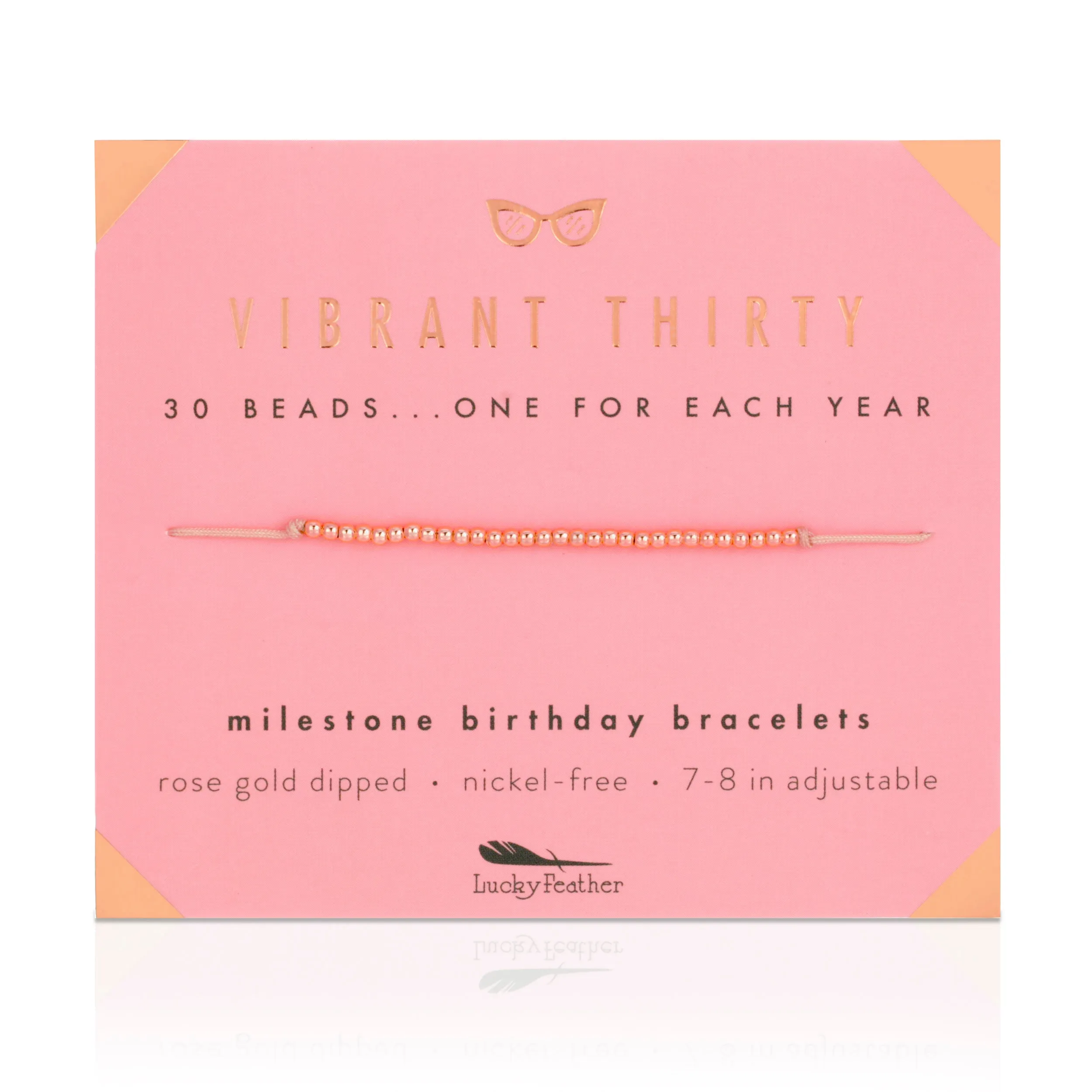 Milestone Birthday Bracelet - Vibrant Thirty