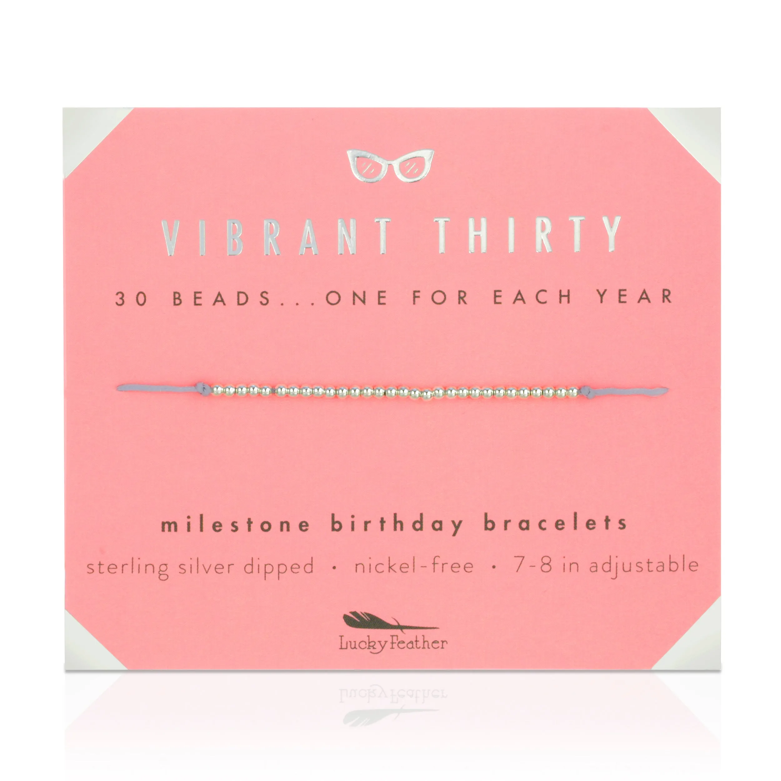 Milestone Birthday Bracelet - Vibrant Thirty