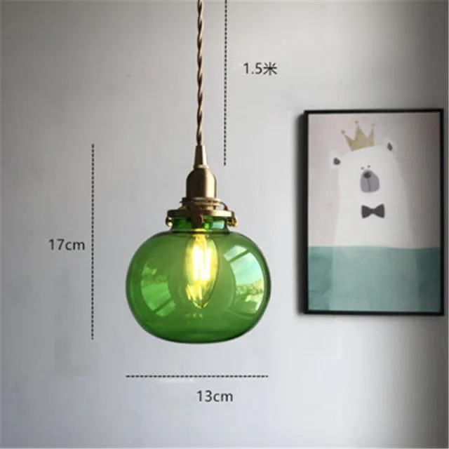 Modern Glass Pendant Light Decorative Hanging Lamp