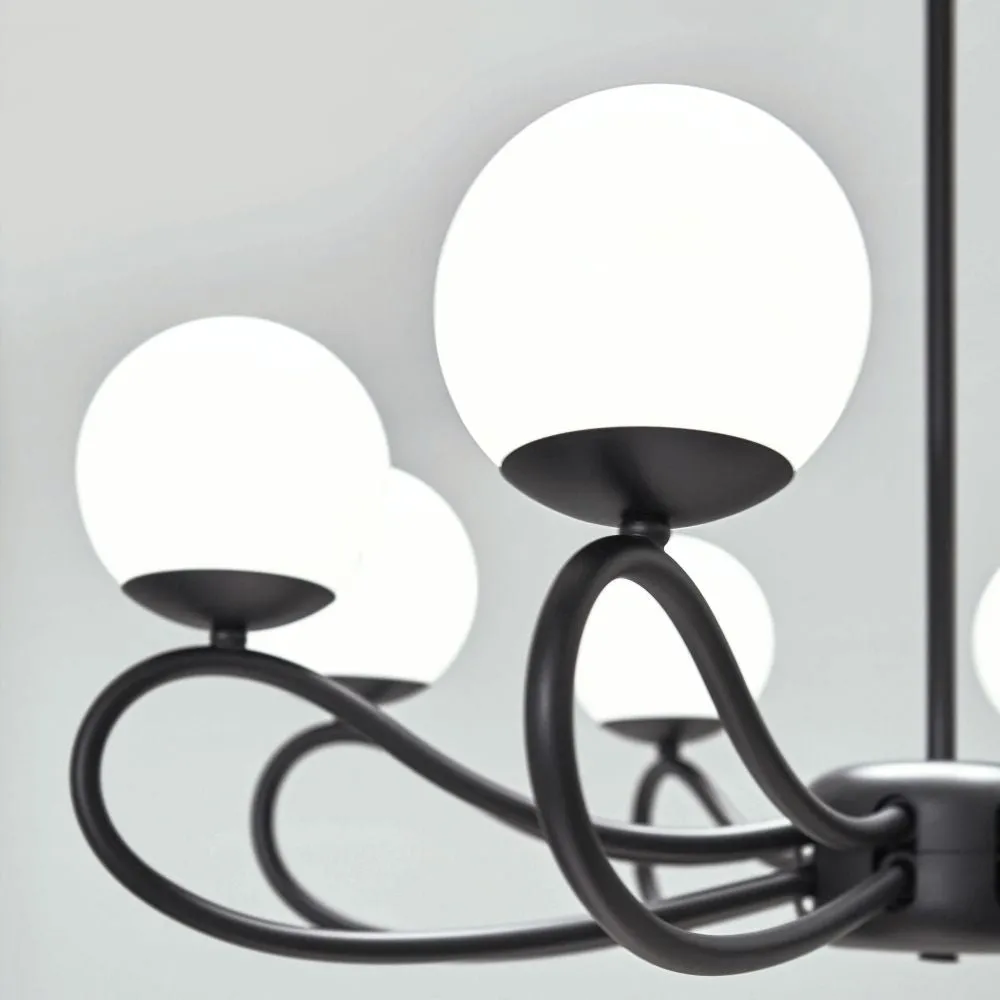 Modern Metal Adjustable 8 Arm Chandelier