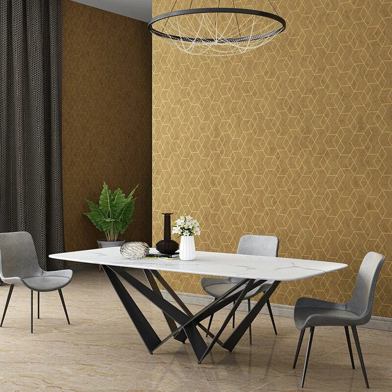 Modern Nordic Style Geometric Plaid Wallpaper (5.3 ㎡)