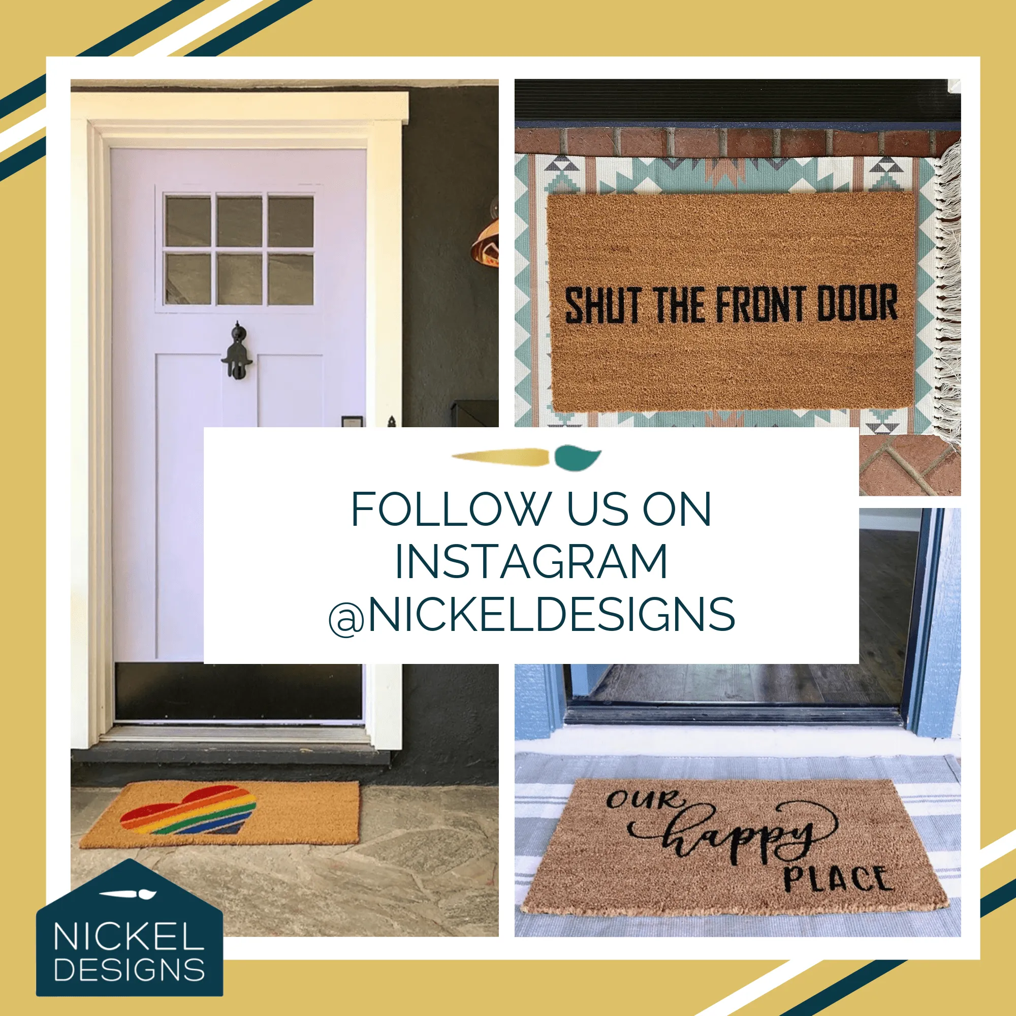 Modern Rainbow Doormat