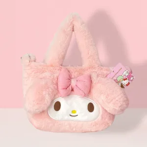 My Melody/Hello Kitty/Kuromi Fluffy Tote Bag with Strap