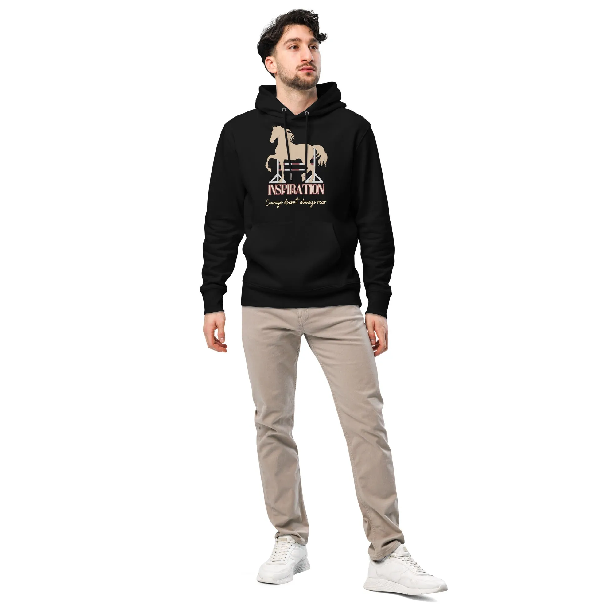 Organic Cotton Hoodie with Horse Print - Vegan & Eco-Friendly