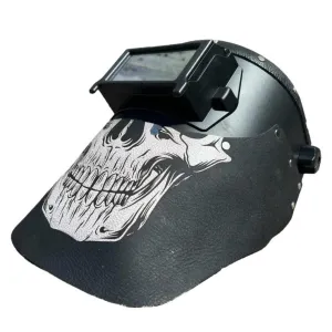 Outlaw Leather - Welding Hood - Skull B/W