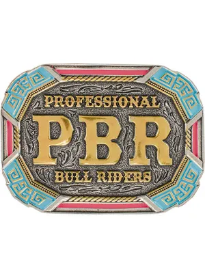 PBR Vibrant Riders Belt Buckle