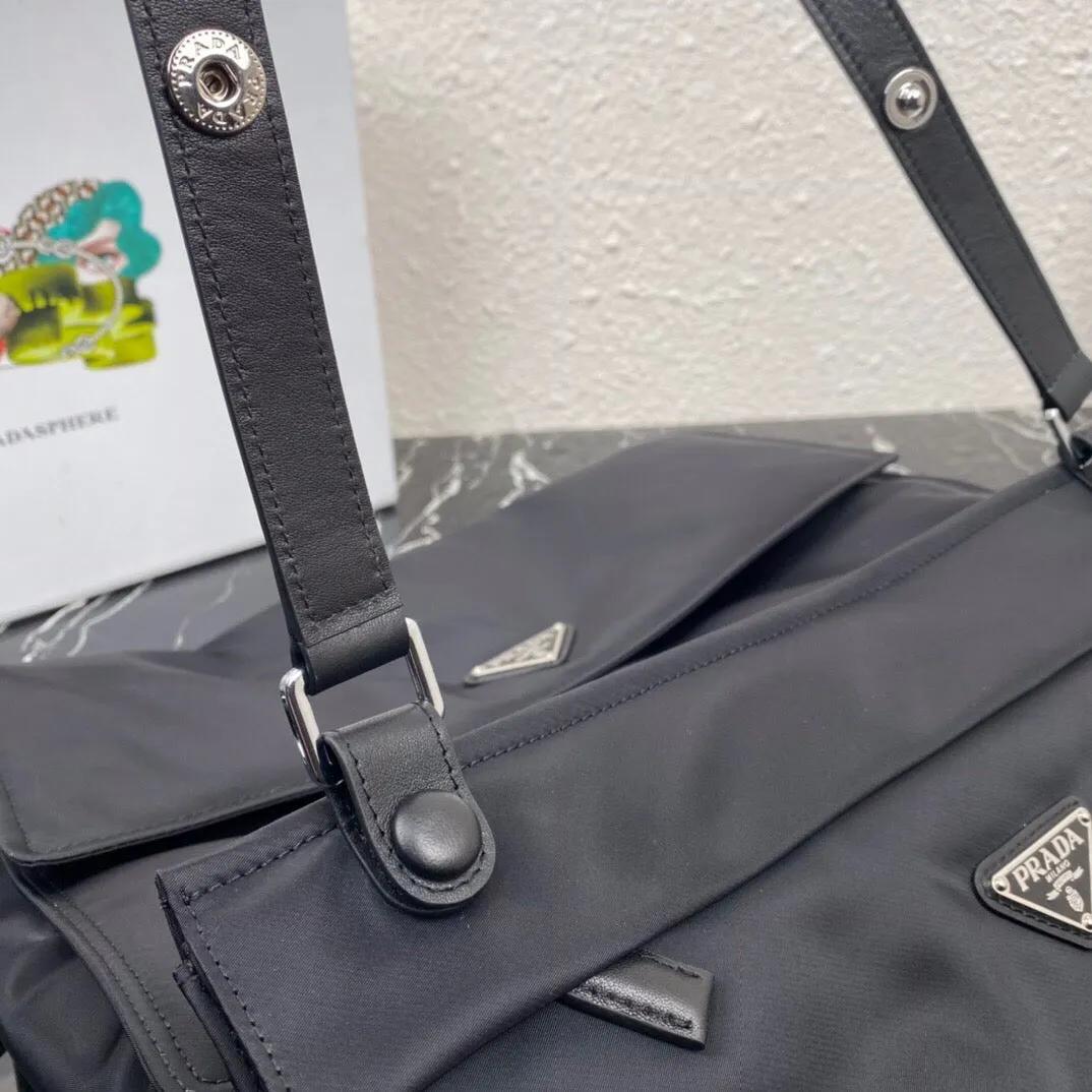 PD253 Re-Nylon Large Padded Shoulder Bag Set / 14.9x11x7.5inch