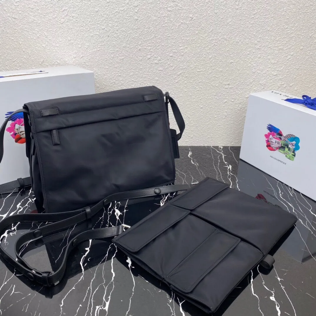PD253 Re-Nylon Large Padded Shoulder Bag Set / 14.9x11x7.5inch