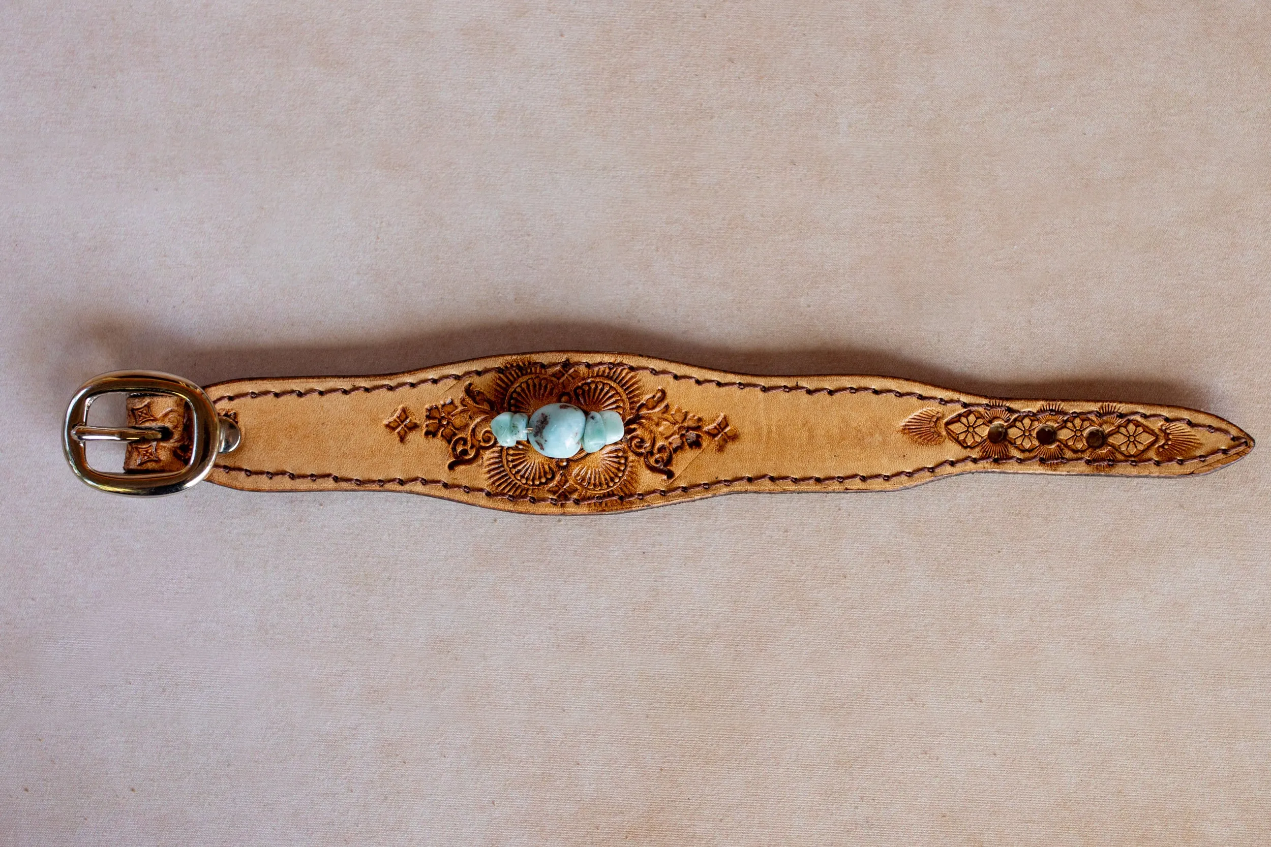 Petite Cuff with Larimar