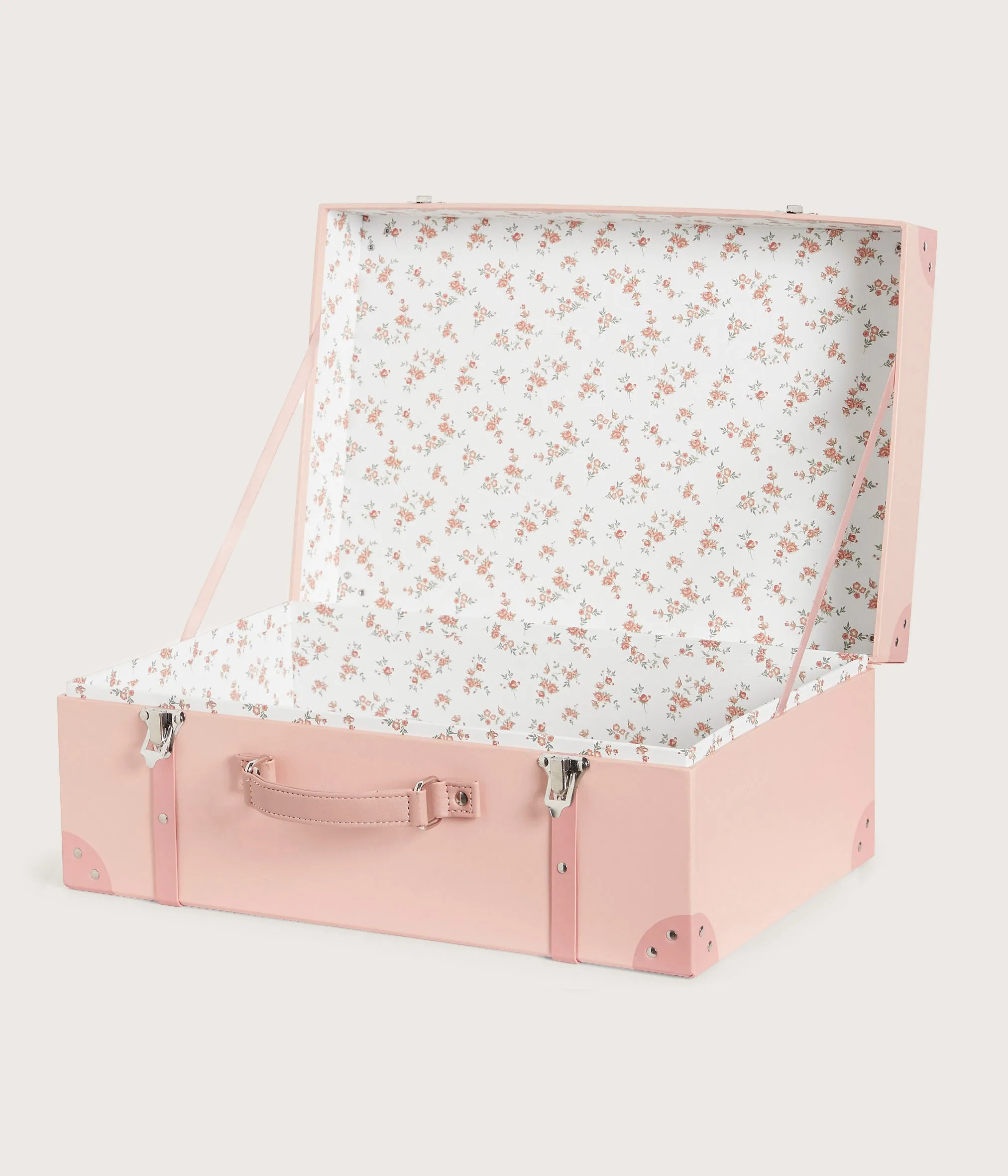 Pink cardboard storage bag