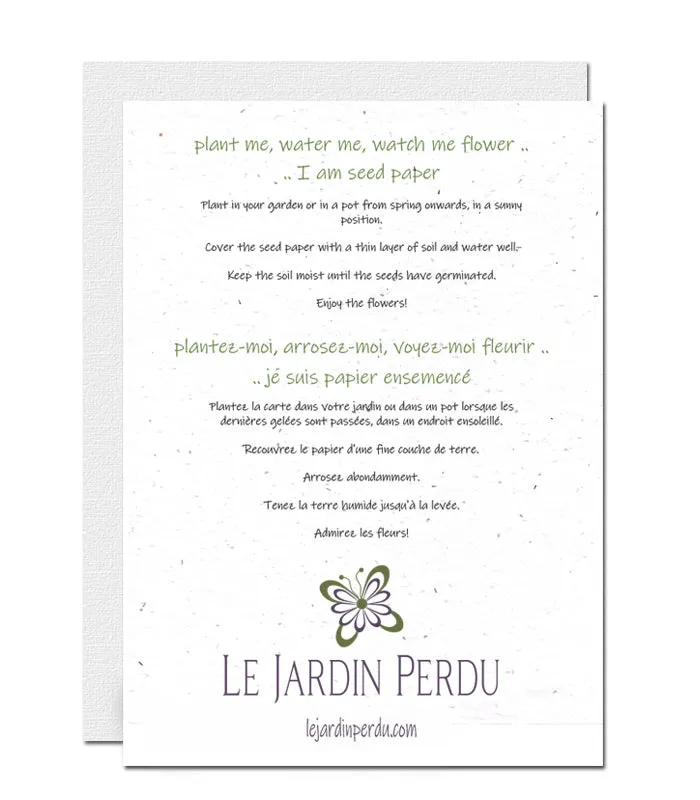Plantable Valentines Day Card - Be Mine