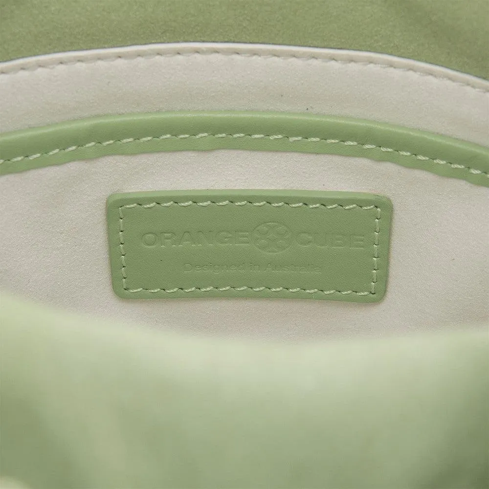 Quilted Impressions Bucket Bag - Star White/ Forest Green