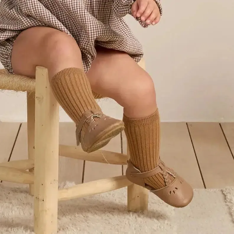 Quincy Mae - Organic Socks Set (2-pack) - Natural, Golden