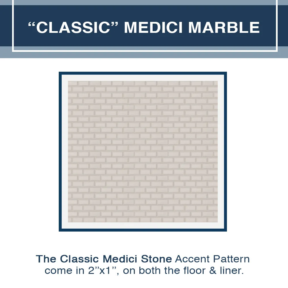 Rafe Marble Classic Alcove Shower Enclosure Kit