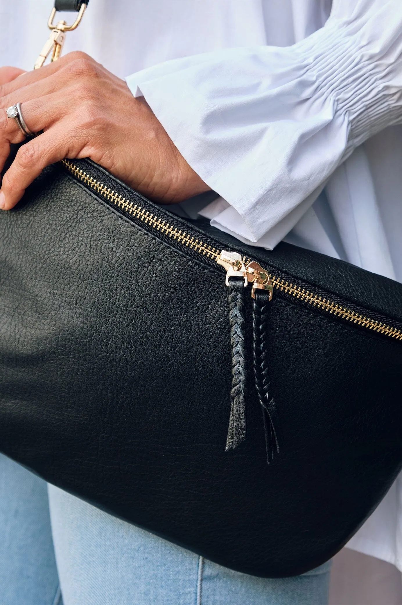 Ramona Leather Handbag Black